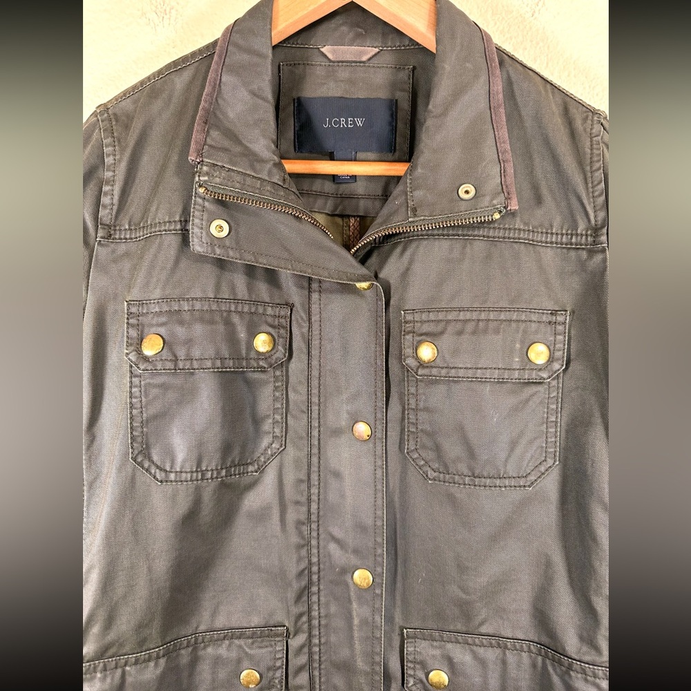 J. Crew Downtown Field Utility Jacket in Olive Green - Picture 8 of 16